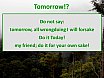 Tomorrow
